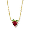 Wholesale Fruit Style Copper Zircon Necklace With Electroplating For Unisex
