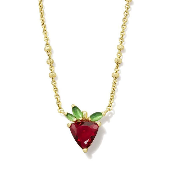 Wholesale Fruit Style Copper Zircon Necklace With Electroplating For Unisex