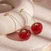 Wholesale Fruitstyle Resin Earrings For Women With Electroplating Process