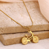 Wholesale Fun Mini Cute Retro Niche Design Elegant Stainless Steel Gold Plated Bicycle Pendant Rope Chain For Unisex
