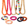 Wholesale Geometric Acrylic And Goldplated Stainless Steel Handmade Beaded Jewelry Set For Women