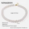 Wholesale Geometric Acrylic And Goldplated Stainless Steel Handmade Beaded Jewelry Set For Women