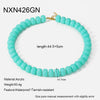 Wholesale Geometric Acrylic And Goldplated Stainless Steel Handmade Beaded Jewelry Set For Women