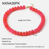 Wholesale Geometric Acrylic And Goldplated Stainless Steel Handmade Beaded Jewelry Set For Women