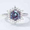 Wholesale Geometric Alexandrite Ring 925 Silver For Women