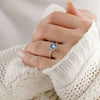 Wholesale Geometric Alexandrite Ring 925 Silver For Women