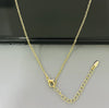 Wholesale Geometric Alloy And Stainless Steel Necklace For Women With Electroplating Single Chain Clavicle Chain Simple Style