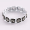 Wholesale Geometric Alloy Diamond Set Elastic Stackable Splicing Bracelet For Women