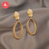 Wholesale Geometric Alloy Earrings With 925 Silver Needles And Electroplating Treatment For Women Simple Fashion Temperament
