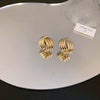 Wholesale Geometric Alloy Earrings With 925 Silver Needles And Electroplating Treatment For Women Simple Fashion Temperament
