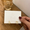Wholesale Geometric Alloy Earrings With 925 Silver Needles And Electroplating Treatment For Women Simple Fashion Temperament