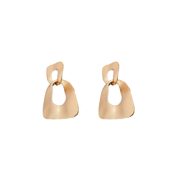 Wholesale Geometric Alloy Earrings With 925 Silver Needles And Electroplating Treatment For Women Simple Fashion Temperament