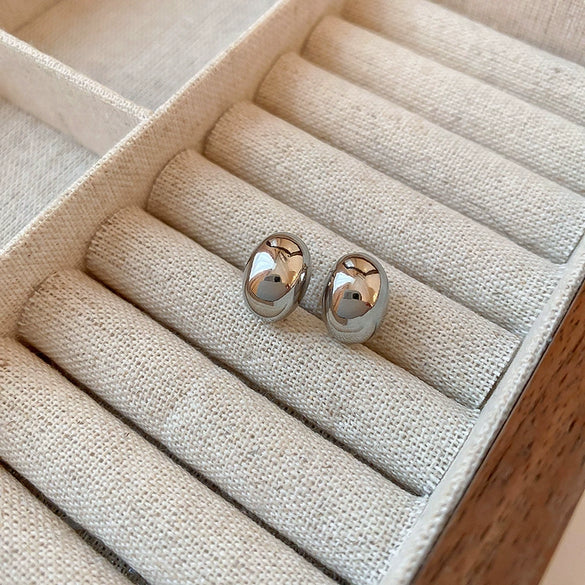 Wholesale Geometric Alloy Earrings With 925 Silver Needles And Electroplating Treatment For Women Simple Fashion Temperament