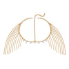 Wholesale Geometric Alloy Electroplated Pearl Tassel Forehead Chain Child Hair Accessory