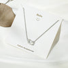 Wholesale Geometric Alloy Pendant Necklace With Snake Bone Chain For Women