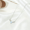 Wholesale Geometric Alloy Pendant Necklace With Snake Bone Chain For Women