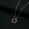 Wholesale Geometric Alloy Pendant Necklace With Snake Bone Chain For Women