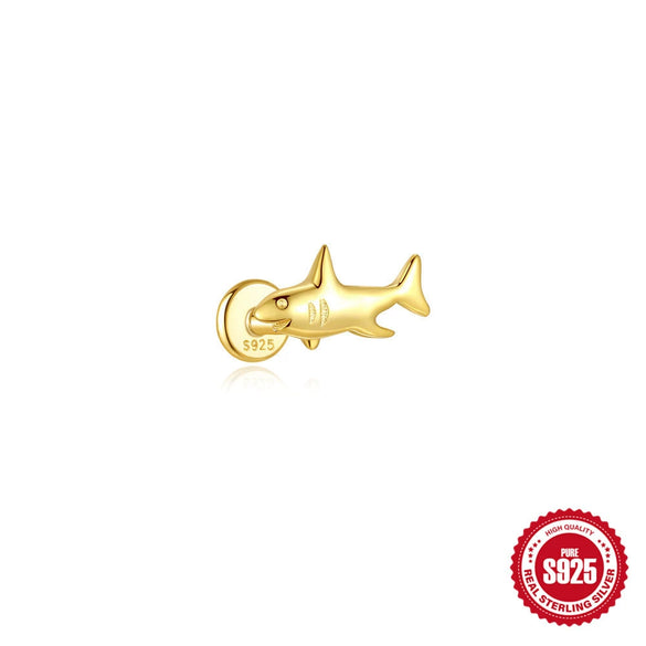 Wholesale Geometric Animal Series S925 Sterling Silver Ear Jewelry With Environmentally Friendly Plating Unisex Style