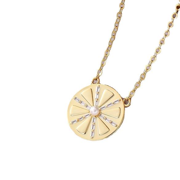 Wholesale Geometric Animal Zodiac Copper Electroplated Pendant Necklace With O Chain