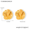 Wholesale Geometric Asymmetric Design 316L Stainless Steel Earrings With Electroplating For Women