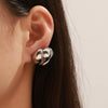Wholesale Geometric Asymmetric Design 316L Stainless Steel Earrings With Electroplating For Women