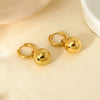 Wholesale Geometric Ball Pendant Stainless Steel 18K Gold Plated Waterproof Earrings For Women