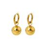 Wholesale Geometric Ball Pendant Stainless Steel 18K Gold Plated Waterproof Earrings For Women