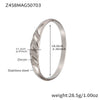 Wholesale Geometric Bamboo Zircon Bracelet Stainless Steel 18K Gold Plated Electroplated For Office Ladies