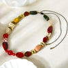 Wholesale Geometric Beaded Stainless Steel Necklace With Electroplating For Women