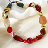Wholesale Geometric Beaded Stainless Steel Necklace With Electroplating For Women