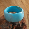 Wholesale Geometric Black Resin Bracelet With Electroplating