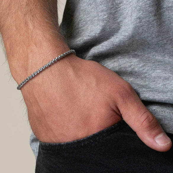 Wholesale Geometric Blackstone Elastic Handmade Unisex Bracelet