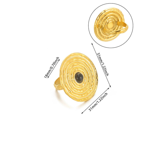 Wholesale Geometric Bow Starfish Shell Shape Open Ring For Women Electroplated