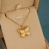 Wholesale Geometric Butterfly Pendant Necklace 18K Gold Plated Stainless Steel Cross Chain Minimalist Women's Jewelry