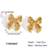 Wholesale Geometric Butterfly Triangle Stainless Steel Earrings For Women With Pvd Furnace Vacuum Real Gold Plating High End Elegant Cool Style