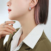 Wholesale Geometric Cartoon Style Diamond Earrings Titanium Steel 18K Gold Plated Jewelry