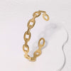 Wholesale Geometric Chain Titanium Steel And Stainless Steel Bracelet With Electroplating Treatment High Grade And Non Fading