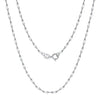 Wholesale Geometric 8Character Chain S925 Sterling Silver Necklace Simple Style Unisex Electroplated