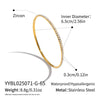 Wholesale Geometric Circle Diamondencrusted Electroplated Stainless Steel Bracelet For Women