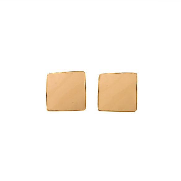 Wholesale Geometric Colorful Enamel Goldplated Stainless Steel Earrings For Women