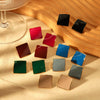 Wholesale Geometric Colorful Enamel Goldplated Stainless Steel Earrings For Women
