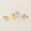 Wholesale Geometric Combination Diamond Earrings S925 Silver Electroplated For Women