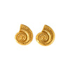 Wholesale Geometric Conch Texture 18K Gold Plated Stainless Steel Earrings For Women