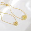 Wholesale Geometric Copper Bracelet Jewelry Set With Electroplating Oval Shape Unisex