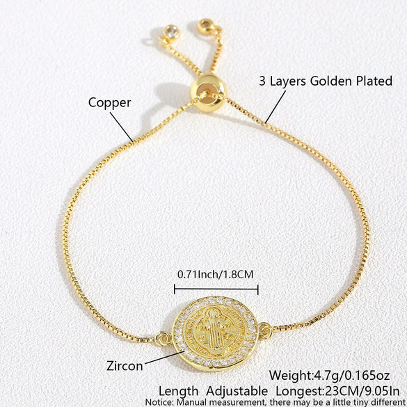 Wholesale Geometric Copper Bracelet Jewelry Set With Electroplating Oval Shape Unisex