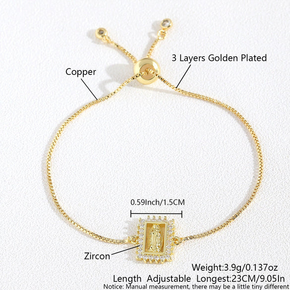 Wholesale Geometric Copper Bracelet Jewelry Set With Electroplating Oval Shape Unisex