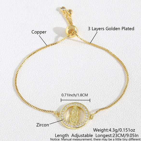 Wholesale Geometric Copper Bracelet Jewelry Set With Electroplating Oval Shape Unisex