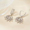 Wholesale Geometric Copper Devil's Eye Earrings Retro Ins Style Jewelry