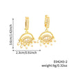 Wholesale Geometric Copper Devil's Eye Earrings Retro Ins Style Jewelry