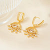 Wholesale Geometric Copper Devil's Eye Earrings Retro Ins Style Jewelry